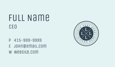 Generic Circle Startup Business Card Image Preview