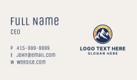 Solar Power Mountain Emblem Business Card Image Preview