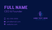 Media Podcast Microphone Business Card Preview