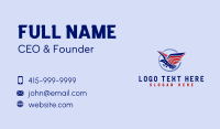 Patriotic Eagle Wings Business Card Preview