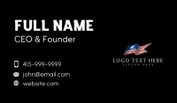 Stars and Stripes Flag Business Card Design