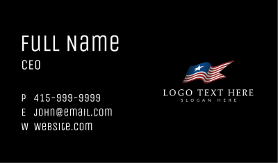 Stars and Stripes Flag Business Card Image Preview