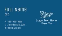 Minimalist Private Plane Business Card Image Preview