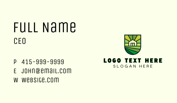 Home Agricultural Landscaping Business Card Design Image Preview