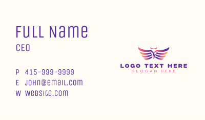 Holy Angel Wings Business Card Image Preview