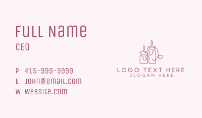 Spa Candle Decor  Business Card Image Preview