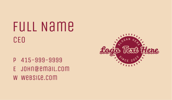 Homemade Food Business Business Card Design Image Preview