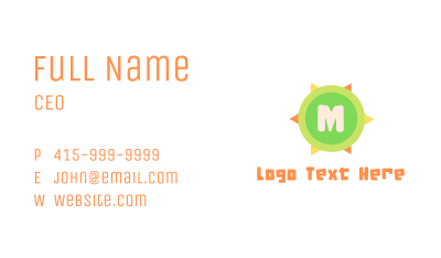 Summer Lettermark Business Card Image Preview