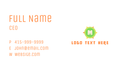 Summer Lettermark Business Card Image Preview