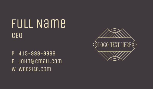 Generic Brand Boutique Business Card Design Image Preview