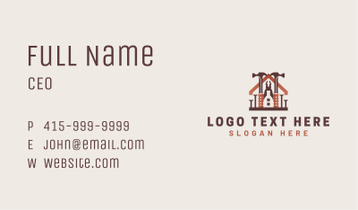 Home Builder Construction Tools Business Card Image Preview