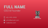 Wild Wolf Gaming Character Business Card Image Preview