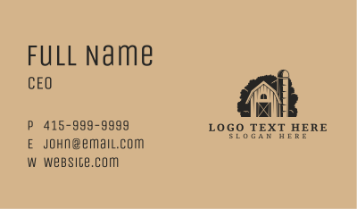 Rural Agriculture Barn Business Card Image Preview