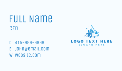 House Janitorial Housekeeping  Business Card Image Preview