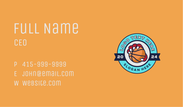 Basketball Beast Claw Business Card Design Image Preview