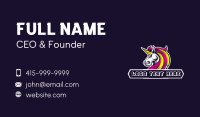 Unicorn Gaming Esport Business Card Image Preview