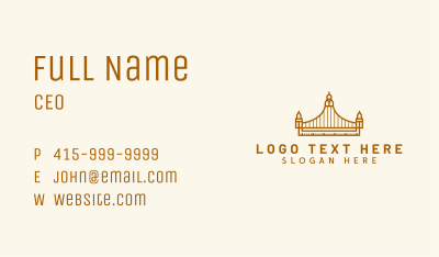 Architecture Construction Bridge  Business Card Image Preview