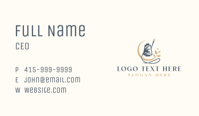 Sewing Thread Needle Plant Business Card Image Preview