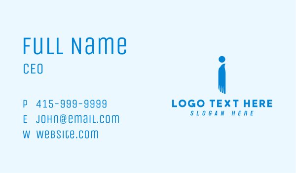 Blue Eagle Letter I Business Card Design Image Preview