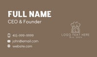 Classic Chef Hat Letter  Business Card Image Preview