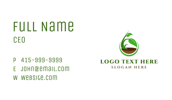 Nature Plant Environment Business Card Design Image Preview