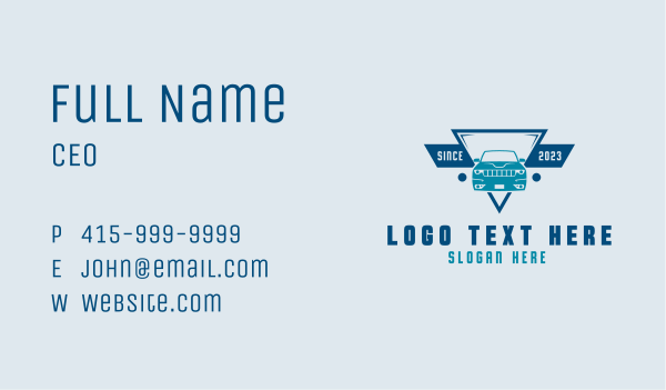 Sports Car Emblem Business Card Design Image Preview