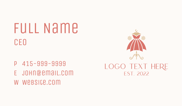 Fashion Dress Tailoring  Business Card Design Image Preview