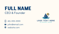 Sailboat Summer Trip Business Card Design