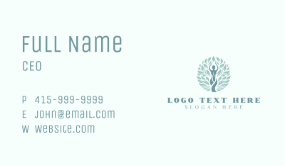 Organic Nature Wellness Business Card Image Preview