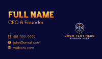 Piston Wrench Garage Business Card Design