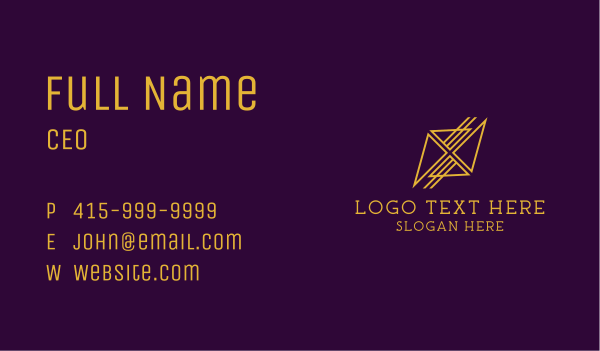 Golden Insurance Agency Business Card Design Image Preview