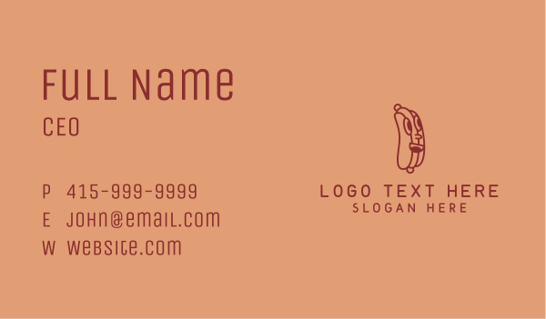Red Hotdog Sandwich Business Card Design Image Preview