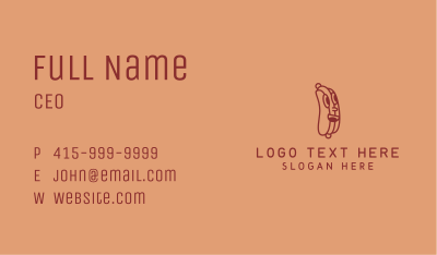 Red Hotdog Sandwich Business Card Image Preview