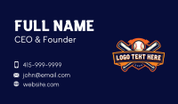 Sport Baseball Bat Business Card Design