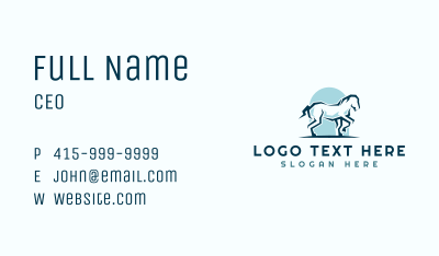 Horse Equine Animal Business Card Image Preview