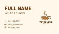 Espresso Coffee Cup Business Card Image Preview