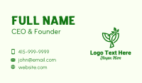 Green Leaf Bird Business Card Image Preview