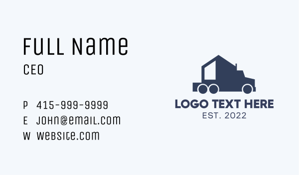Tiny House Trailer Travel Business Card Design Image Preview