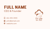 Chefs Hat Cake Business Card Image Preview