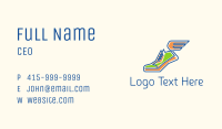 Cool Winged Kicks  Business Card Image Preview