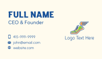 Cool Winged Kicks  Business Card Image Preview