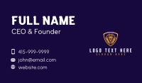 Fierce Lion Shield Business Card Image Preview