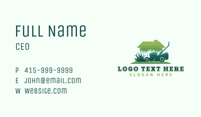 Mower Grass Cutter Business Card Image Preview