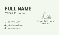 Green Organic Oil  Business Card Design