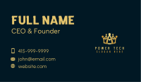 Gold Crown Gradient Business Card Image Preview