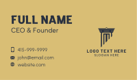 Legal Column Construction Business Card Image Preview