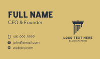 Legal Column Construction Business Card Preview