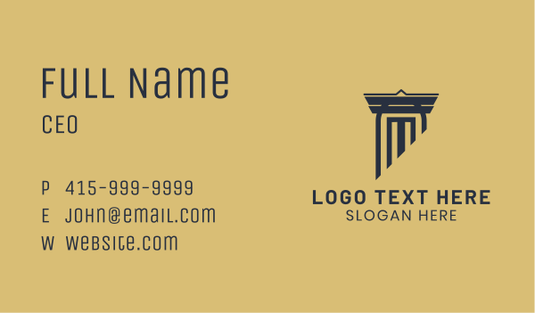Legal Column Construction Business Card Design Image Preview