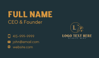 Golden Leaf Therapy Business Card Image Preview