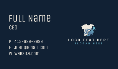 Clean Shirt Laundromat Business Card Image Preview